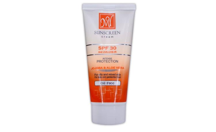 کرم ضد آفتاب SPF30 فاقد چربی بی رنگ مای 50 میل