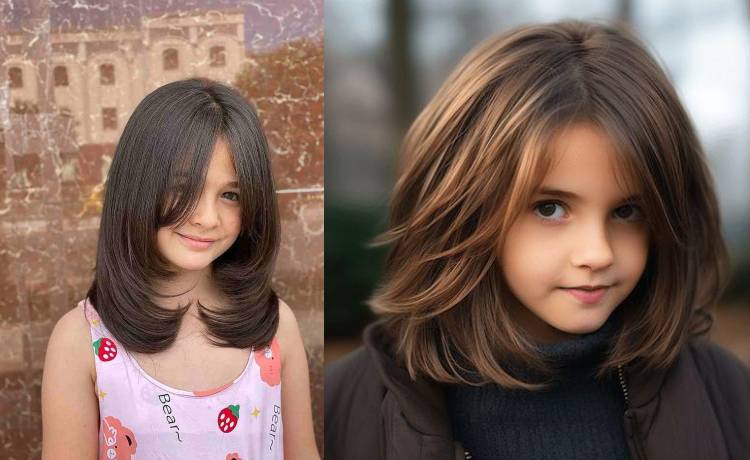 مدل کوتاه لایهای دختر بچه