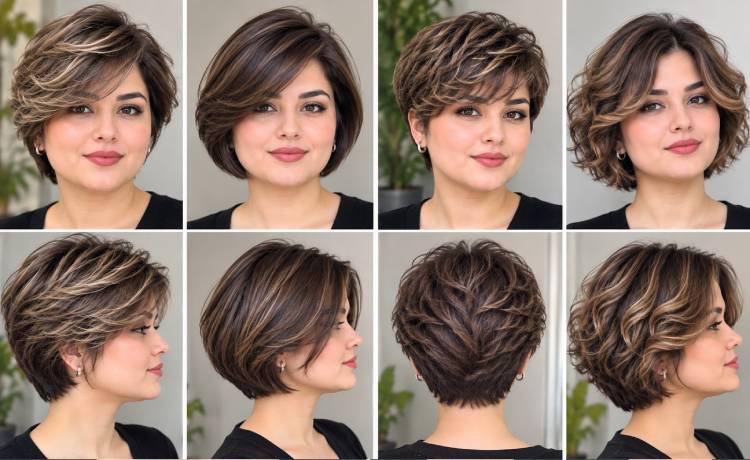 مدل موی کوتاه برای صورت گرد + معرفی مدل‌های شیک و جذاب